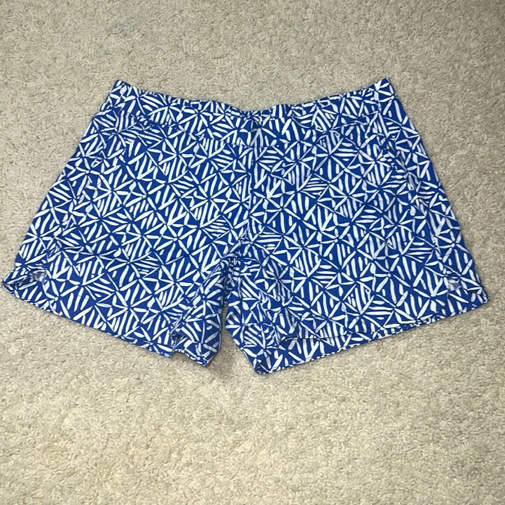 Lilly Pulitzer Ocean View shorts XS blue/white
